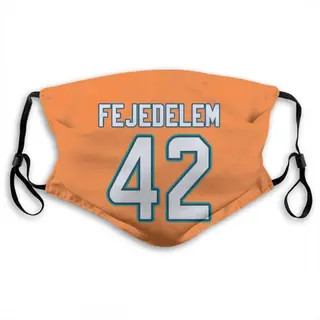 Clayton Fejedelem Miami Dolphins Washabl & Reusable Face Mask - Orange