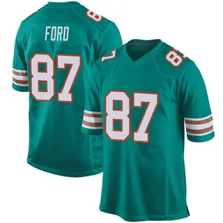 Game Youth Isaiah Ford Miami Dolphins Nike Alternate Jersey - Aqua