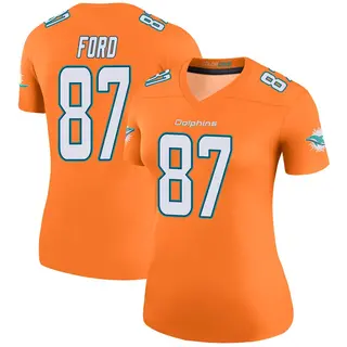 Legend Women's Isaiah Ford Miami Dolphins Nike Color Rush Jersey - Orange